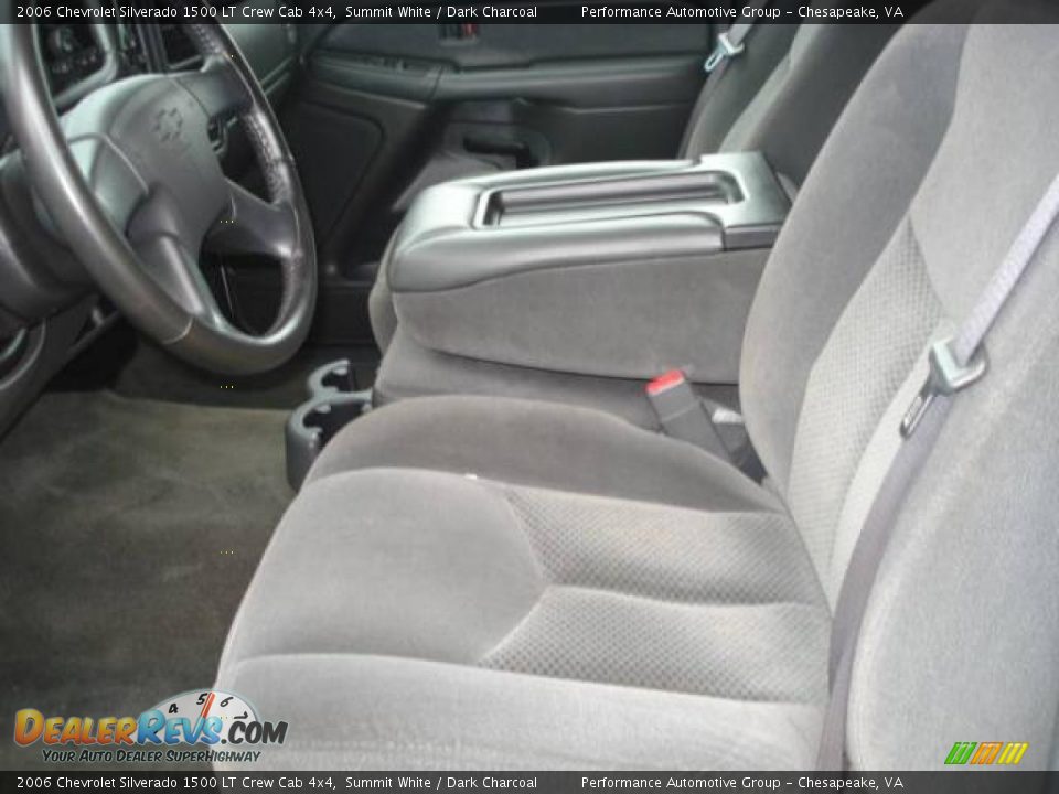 2006 Chevrolet Silverado 1500 LT Crew Cab 4x4 Summit White / Dark Charcoal Photo #9