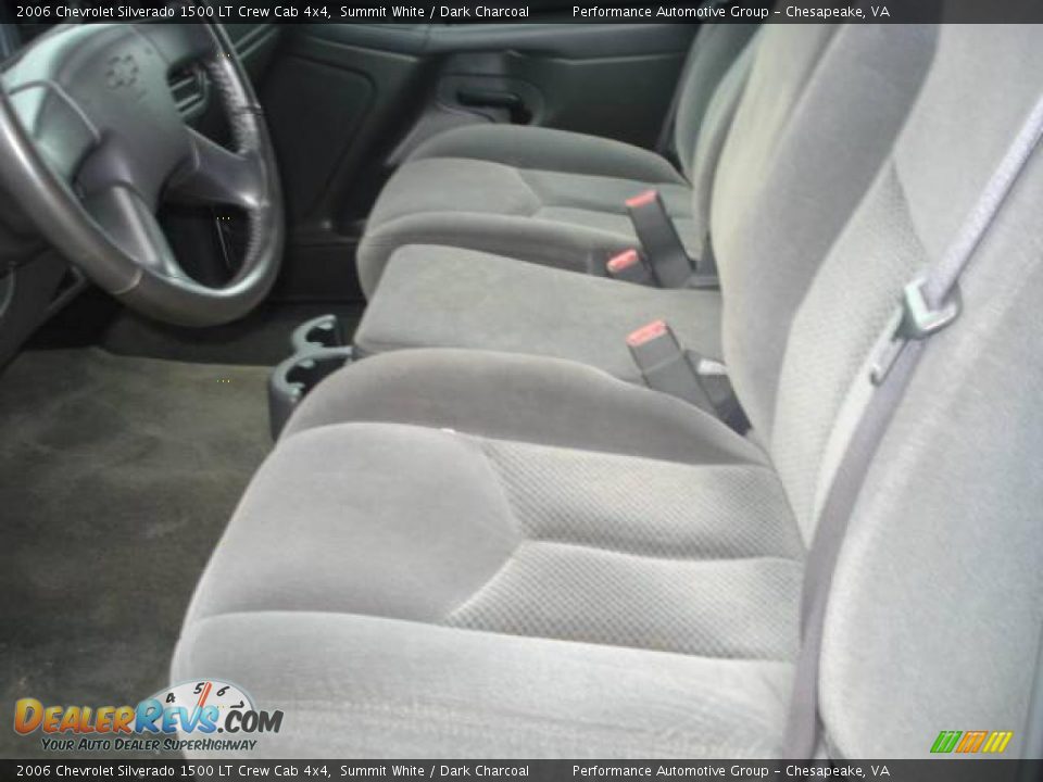 2006 Chevrolet Silverado 1500 LT Crew Cab 4x4 Summit White / Dark Charcoal Photo #10
