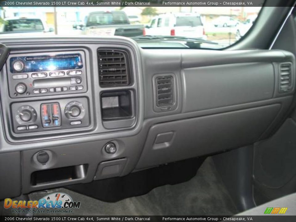 2006 Chevrolet Silverado 1500 LT Crew Cab 4x4 Summit White / Dark Charcoal Photo #14