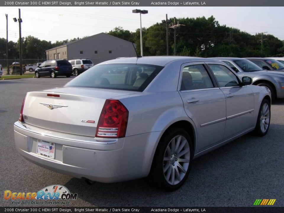 2008 Chrysler 300 C HEMI SRT Design Bright Silver Metallic / Dark Slate Gray Photo #3