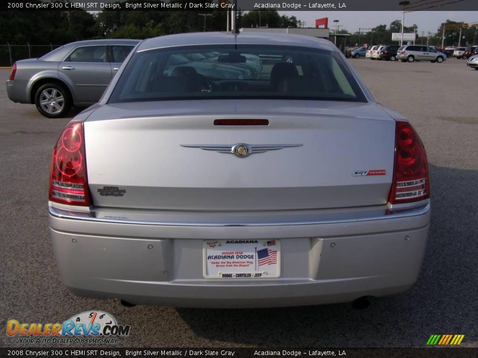 2008 Chrysler 300 C HEMI SRT Design Bright Silver Metallic / Dark Slate Gray Photo #4