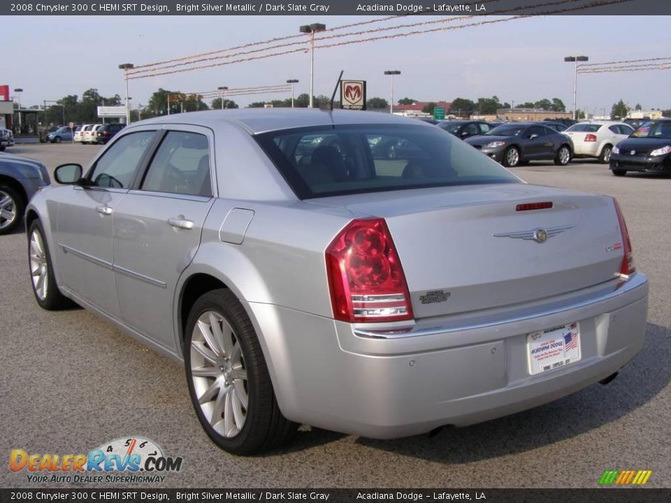 2008 Chrysler 300 C HEMI SRT Design Bright Silver Metallic / Dark Slate Gray Photo #5
