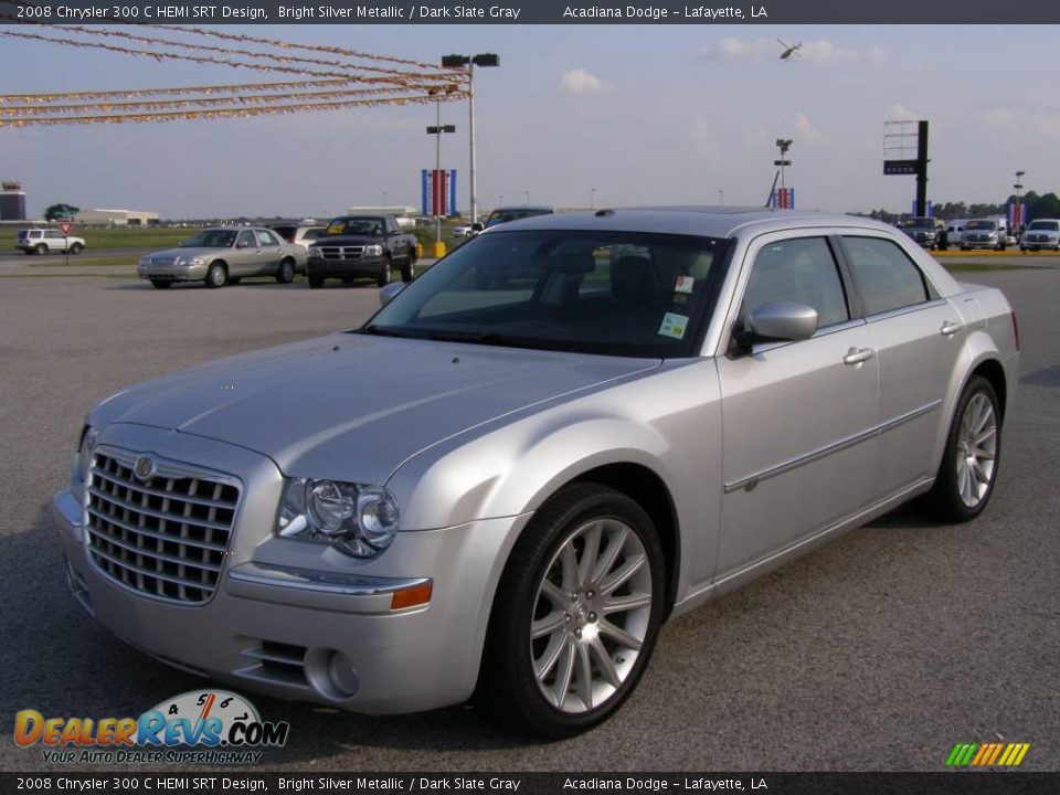 2008 Chrysler 300 C HEMI SRT Design Bright Silver Metallic / Dark Slate Gray Photo #7