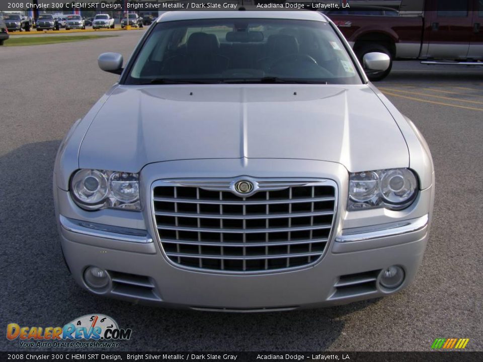 2008 Chrysler 300 C HEMI SRT Design Bright Silver Metallic / Dark Slate Gray Photo #8
