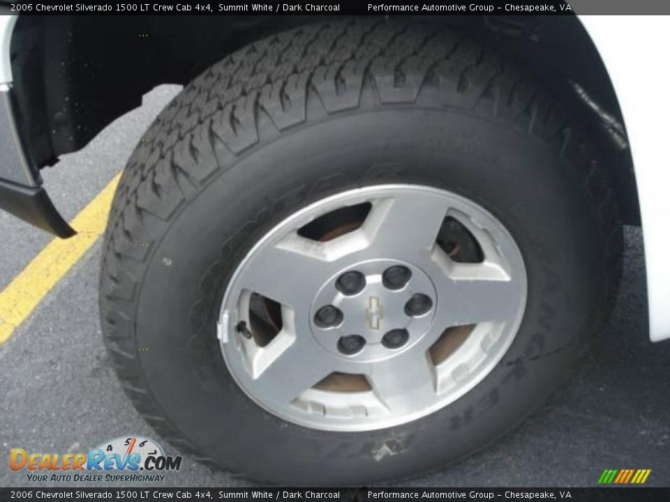 2006 Chevrolet Silverado 1500 LT Crew Cab 4x4 Summit White / Dark Charcoal Photo #30