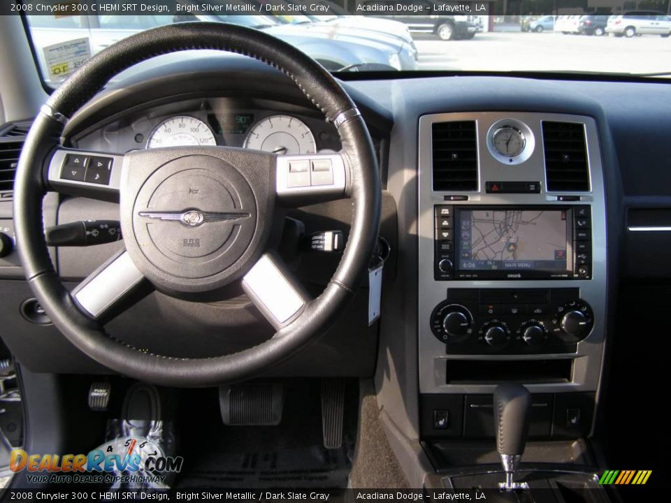 2008 Chrysler 300 C HEMI SRT Design Bright Silver Metallic / Dark Slate Gray Photo #11