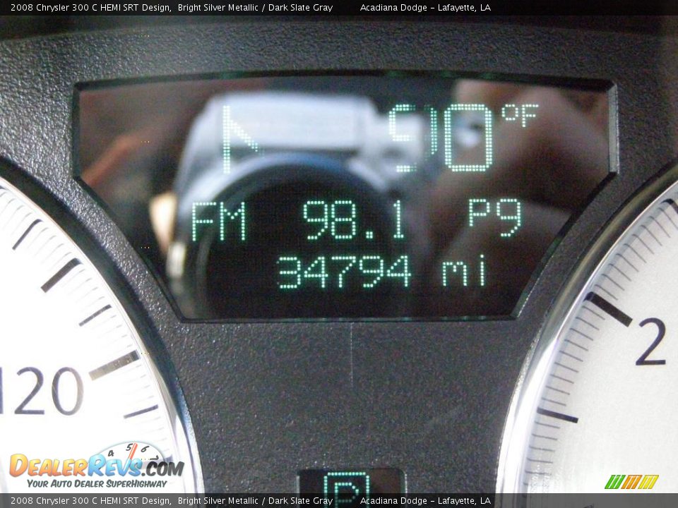 2008 Chrysler 300 C HEMI SRT Design Bright Silver Metallic / Dark Slate Gray Photo #14