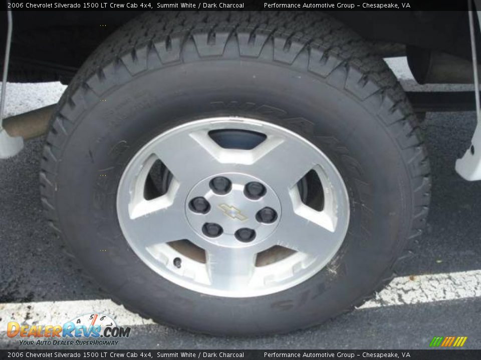 2006 Chevrolet Silverado 1500 LT Crew Cab 4x4 Summit White / Dark Charcoal Photo #34