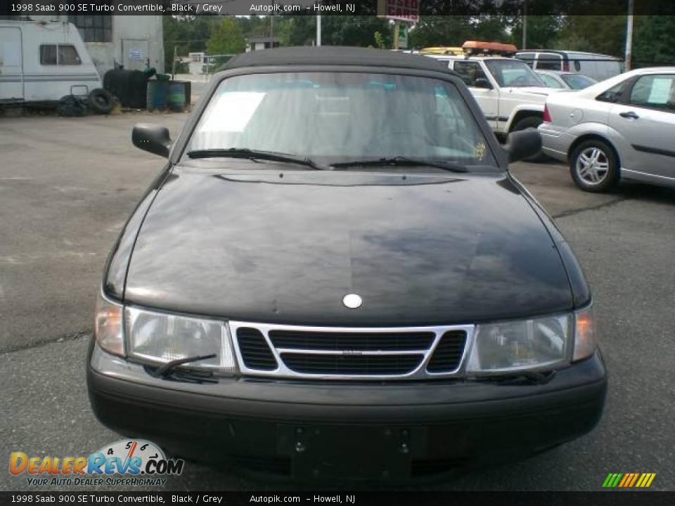 1998 Saab 900 SE Turbo Convertible Black / Grey Photo #2