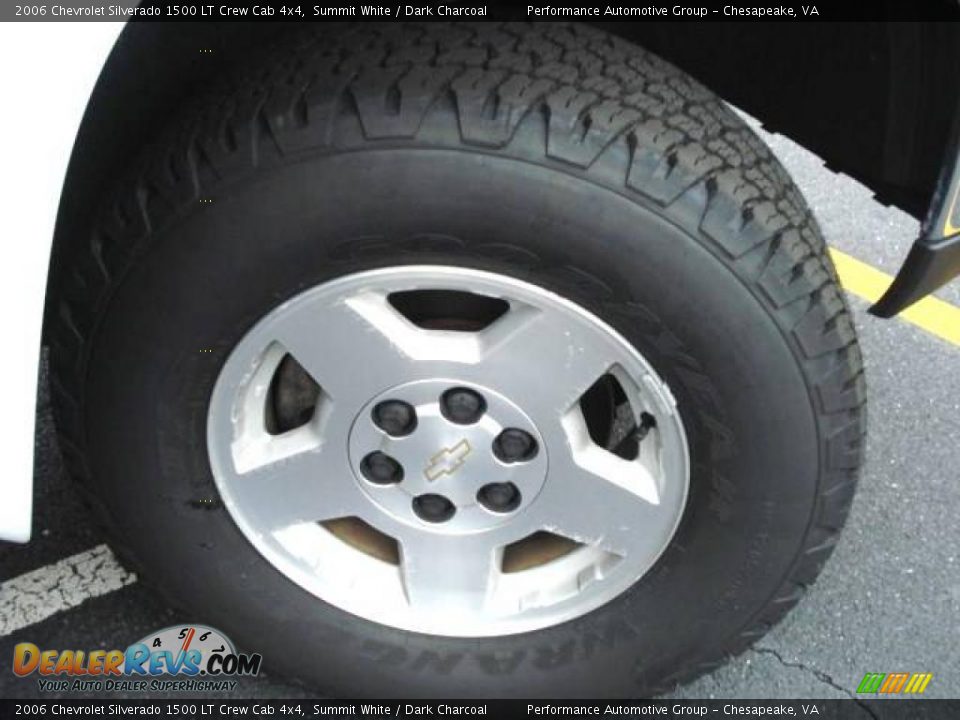 2006 Chevrolet Silverado 1500 LT Crew Cab 4x4 Summit White / Dark Charcoal Photo #36