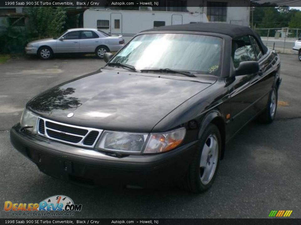 1998 Saab 900 SE Turbo Convertible Black / Grey Photo #3