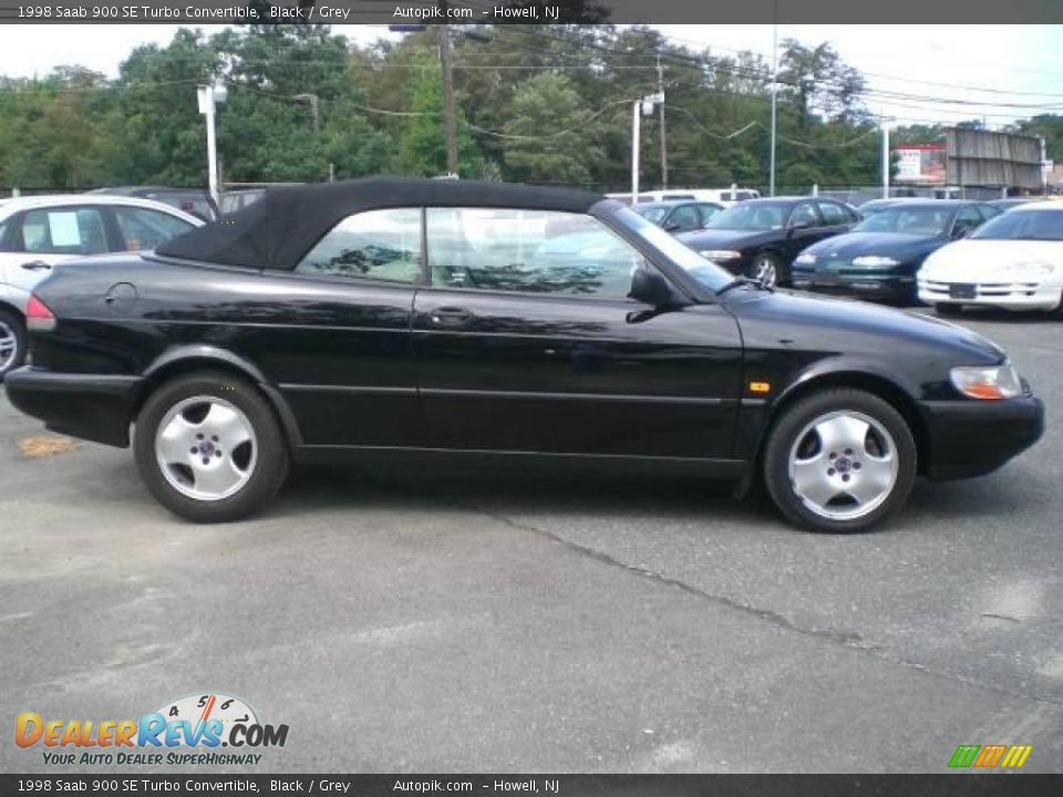 1998 Saab 900 SE Turbo Convertible Black / Grey Photo #5