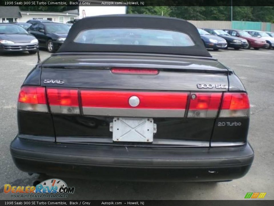 1998 Saab 900 SE Turbo Convertible Black / Grey Photo #7