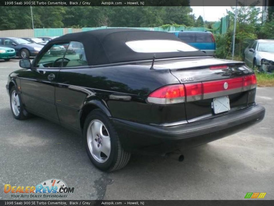 1998 Saab 900 SE Turbo Convertible Black / Grey Photo #8