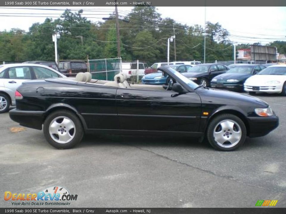 1998 Saab 900 SE Turbo Convertible Black / Grey Photo #12