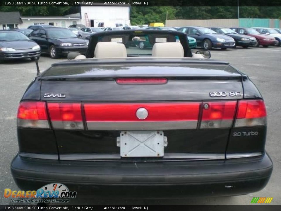 1998 Saab 900 SE Turbo Convertible Black / Grey Photo #14