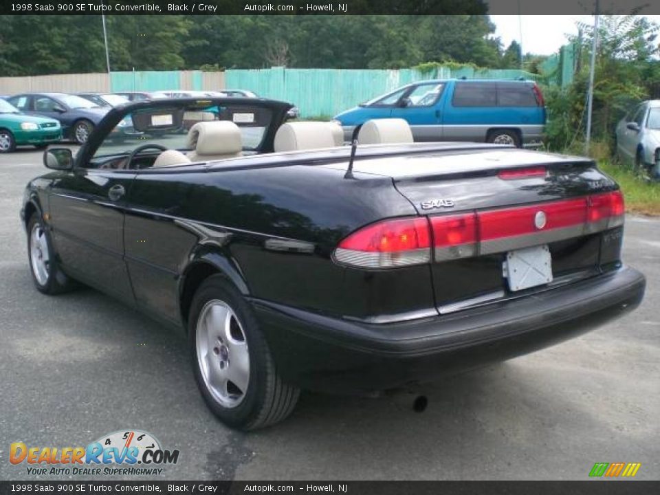 1998 Saab 900 SE Turbo Convertible Black / Grey Photo #15