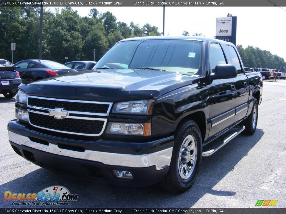 2006 Chevrolet Silverado 1500 LT Crew Cab Black / Medium Gray Photo #4
