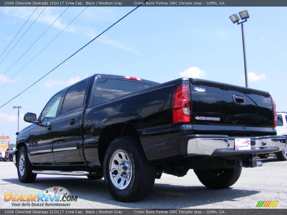 2006 Chevrolet Silverado 1500 LT Crew Cab Black / Medium Gray Photo #6