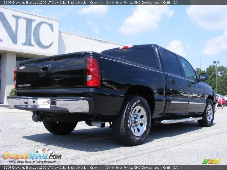 2006 Chevrolet Silverado 1500 LT Crew Cab Black / Medium Gray Photo #8