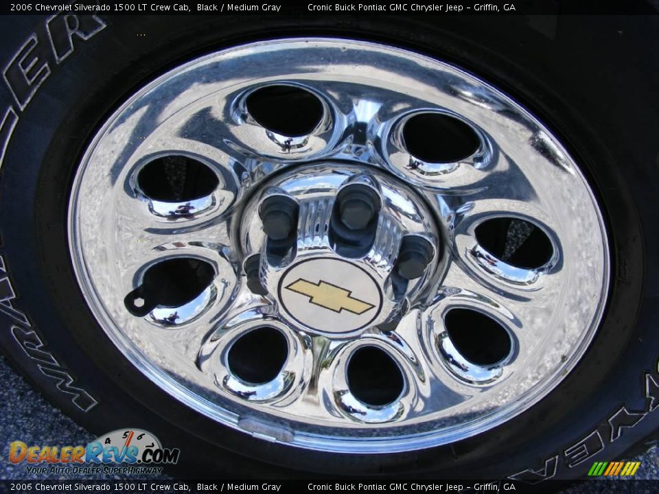 2006 Chevrolet Silverado 1500 LT Crew Cab Black / Medium Gray Photo #9