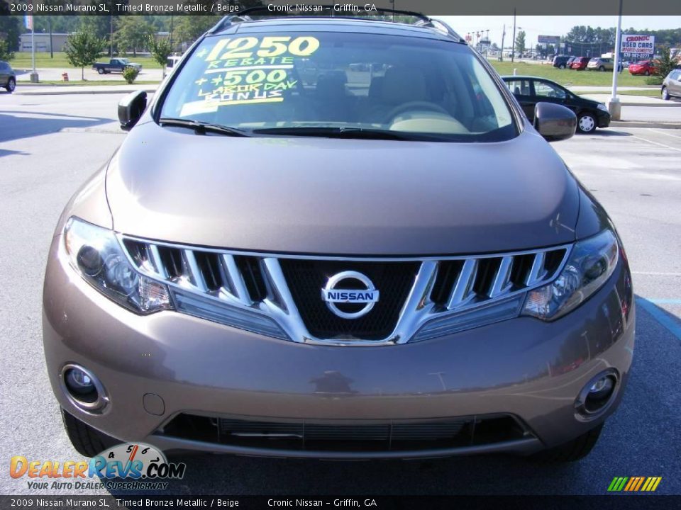 2009 Nissan Murano SL Tinted Bronze Metallic / Beige Photo #3