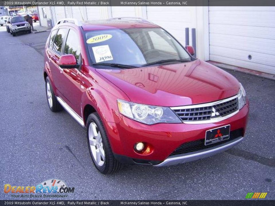 2009 Mitsubishi Outlander XLS 4WD Rally Red Metallic / Black Photo #5