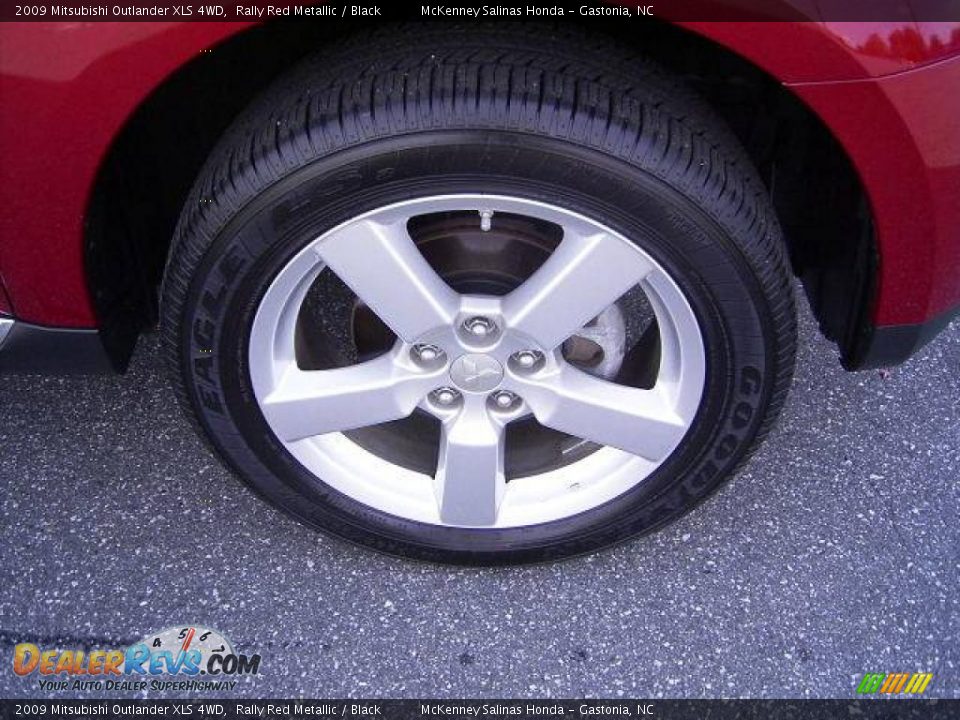 2009 Mitsubishi Outlander XLS 4WD Rally Red Metallic / Black Photo #21