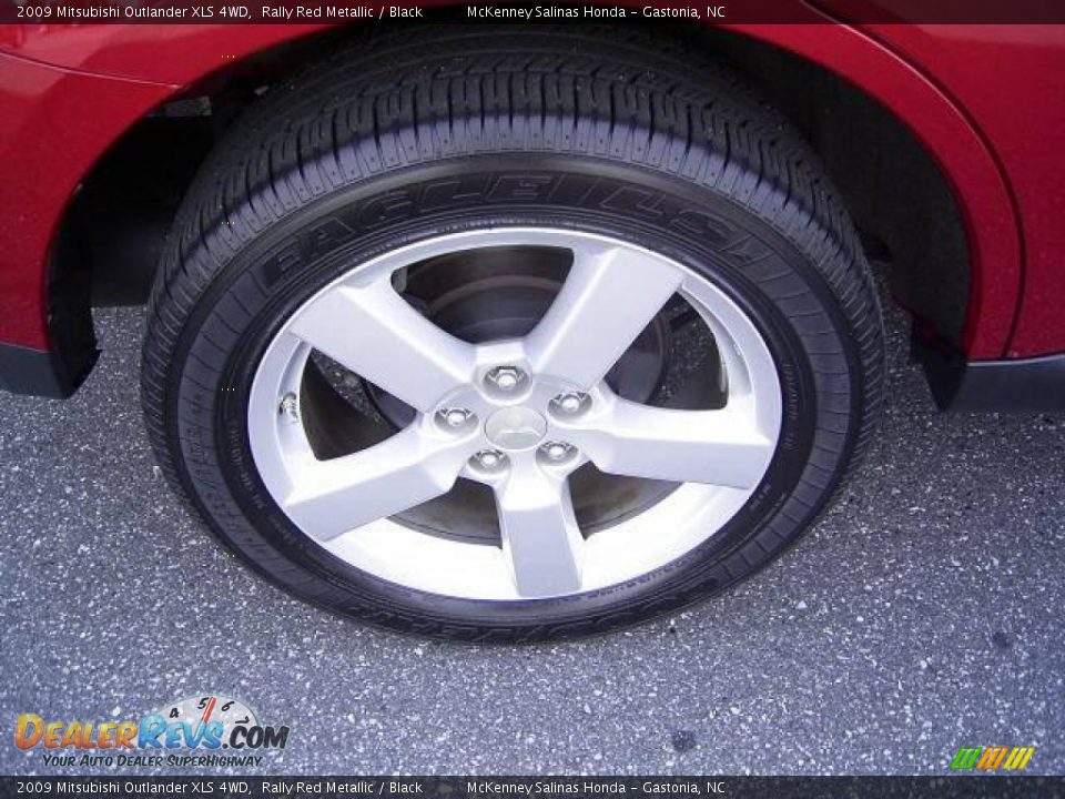 2009 Mitsubishi Outlander XLS 4WD Rally Red Metallic / Black Photo #22