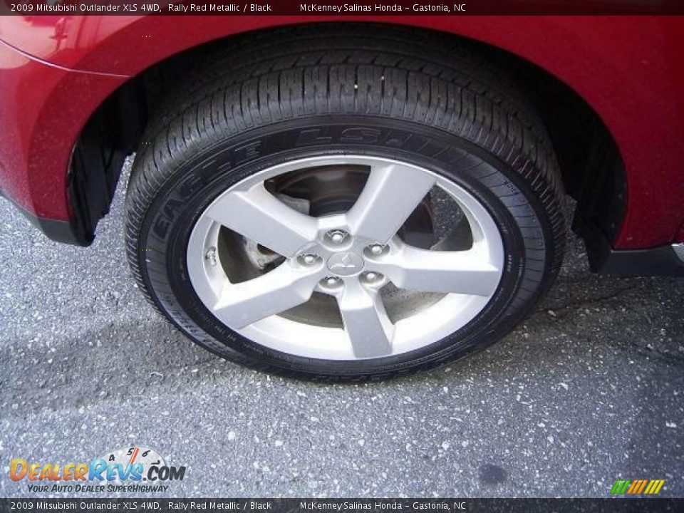 2009 Mitsubishi Outlander XLS 4WD Rally Red Metallic / Black Photo #24
