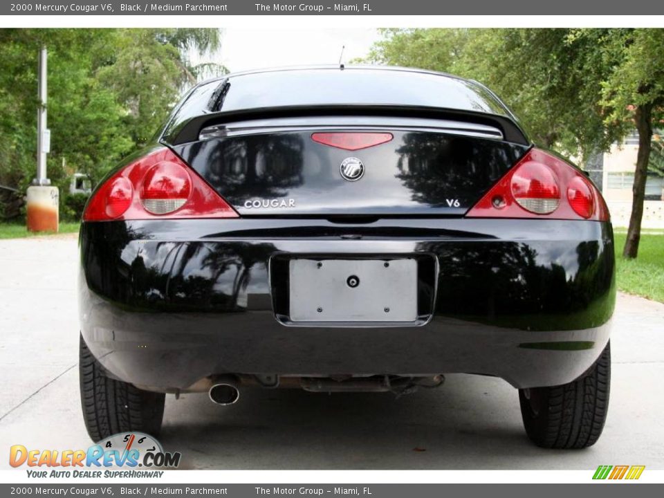 2000 Mercury Cougar V6 Black / Medium Parchment Photo #5