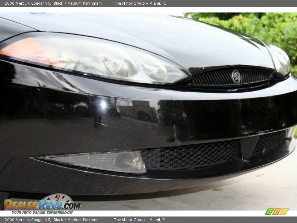 2000 Mercury Cougar V6 Black / Medium Parchment Photo #17