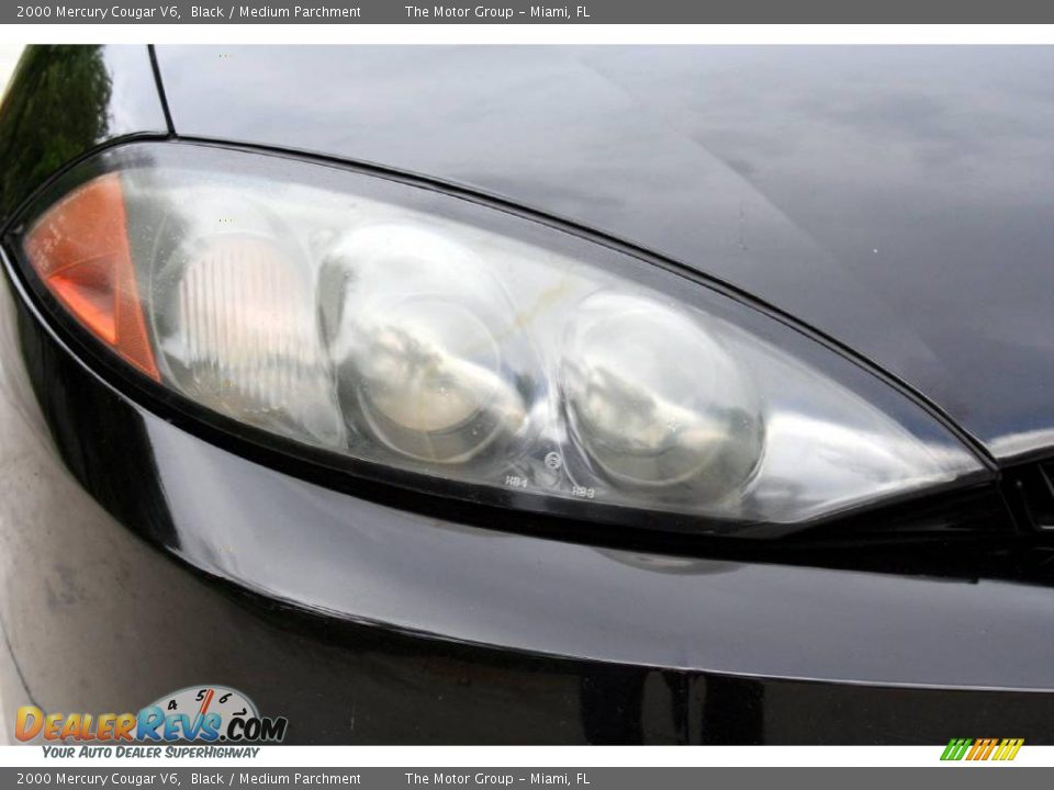 2000 Mercury Cougar V6 Black / Medium Parchment Photo #21