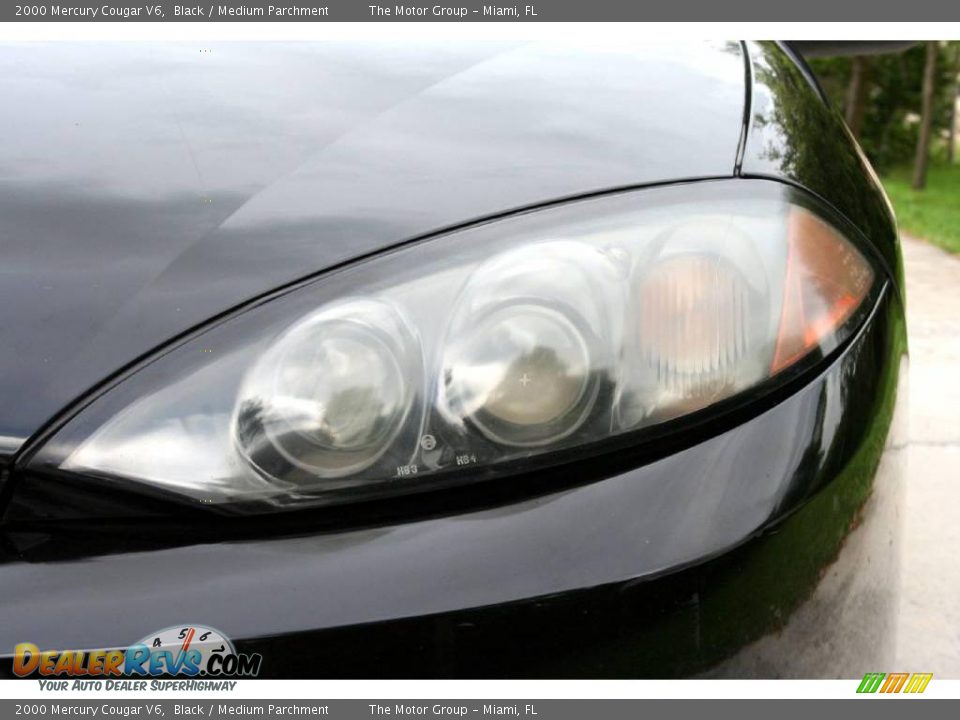 2000 Mercury Cougar V6 Black / Medium Parchment Photo #22