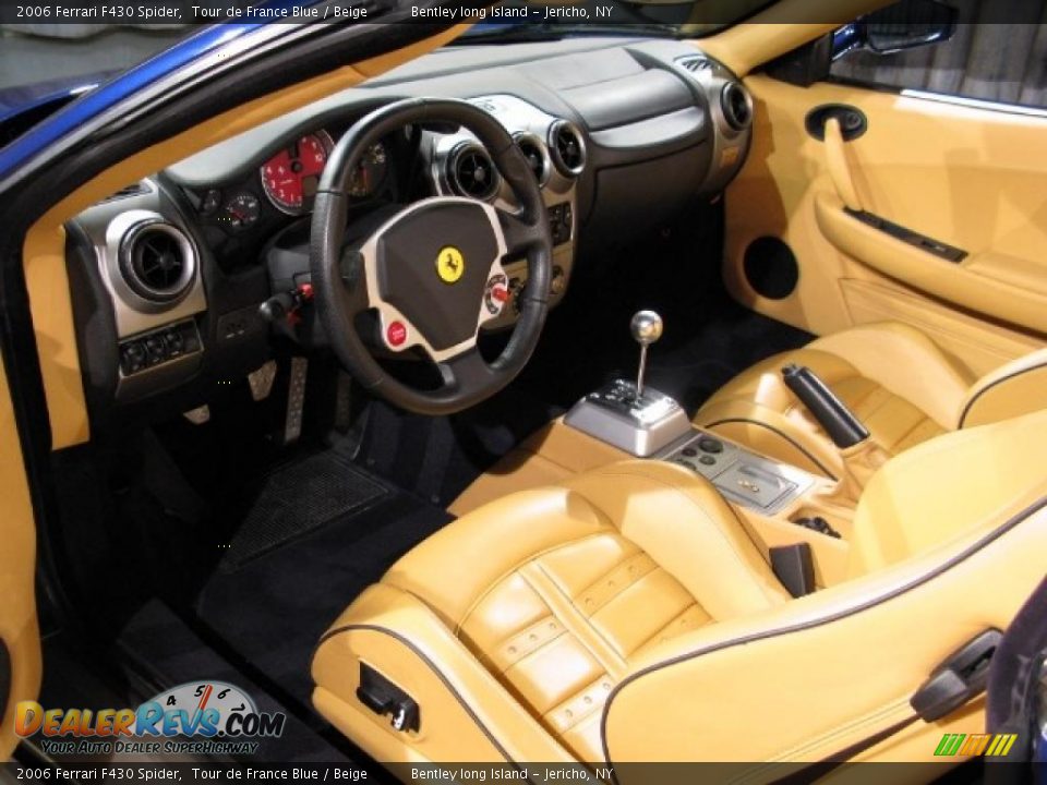 Beige Interior - 2006 Ferrari F430 Spider Photo #7