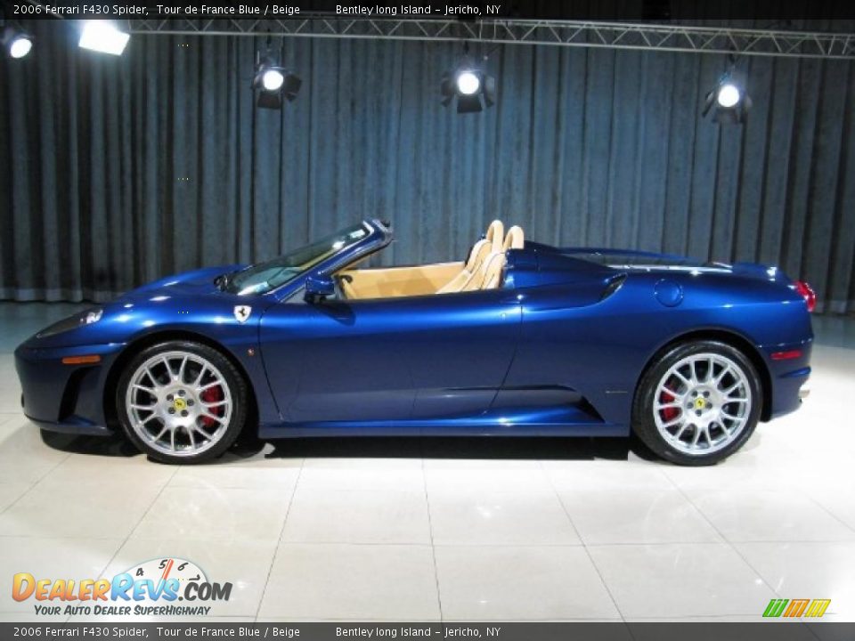 Tour de France Blue 2006 Ferrari F430 Spider Photo #17