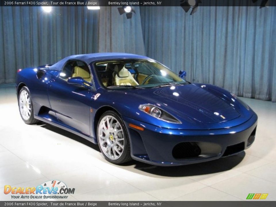 2006 Ferrari F430 Spider Tour de France Blue / Beige Photo #18