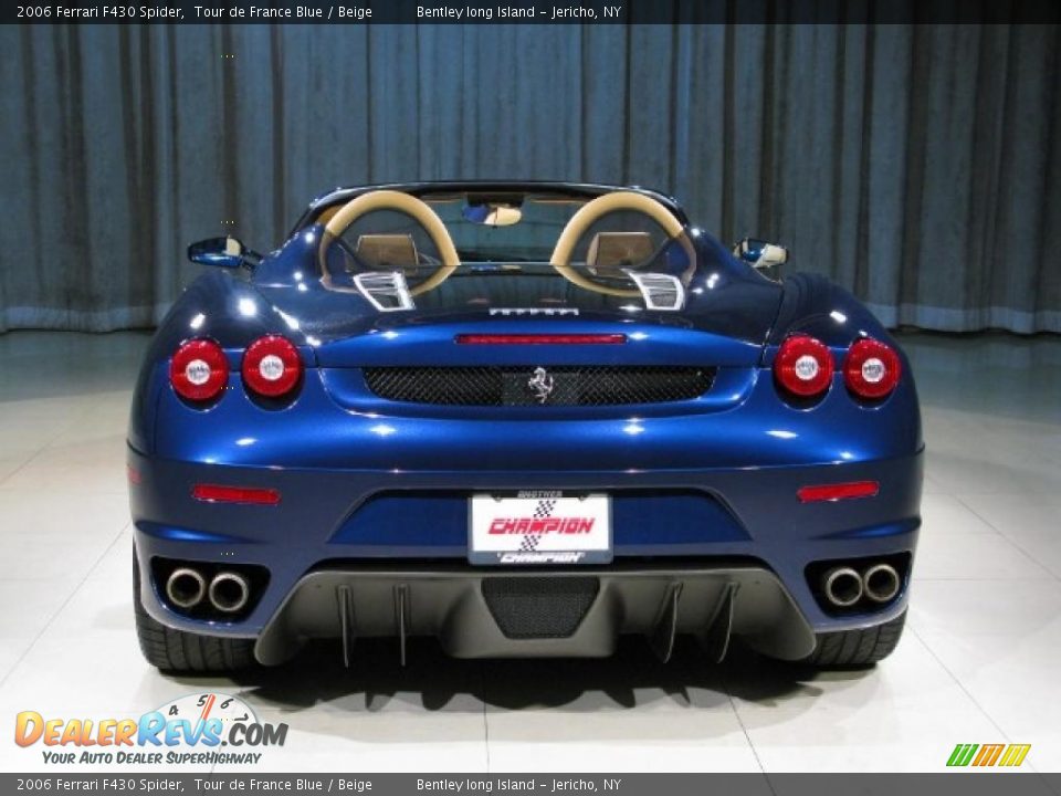 2006 Ferrari F430 Spider Tour de France Blue / Beige Photo #19