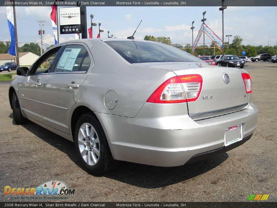 2008 Mercury Milan I4 Silver Birch Metallic / Dark Charcoal Photo #3