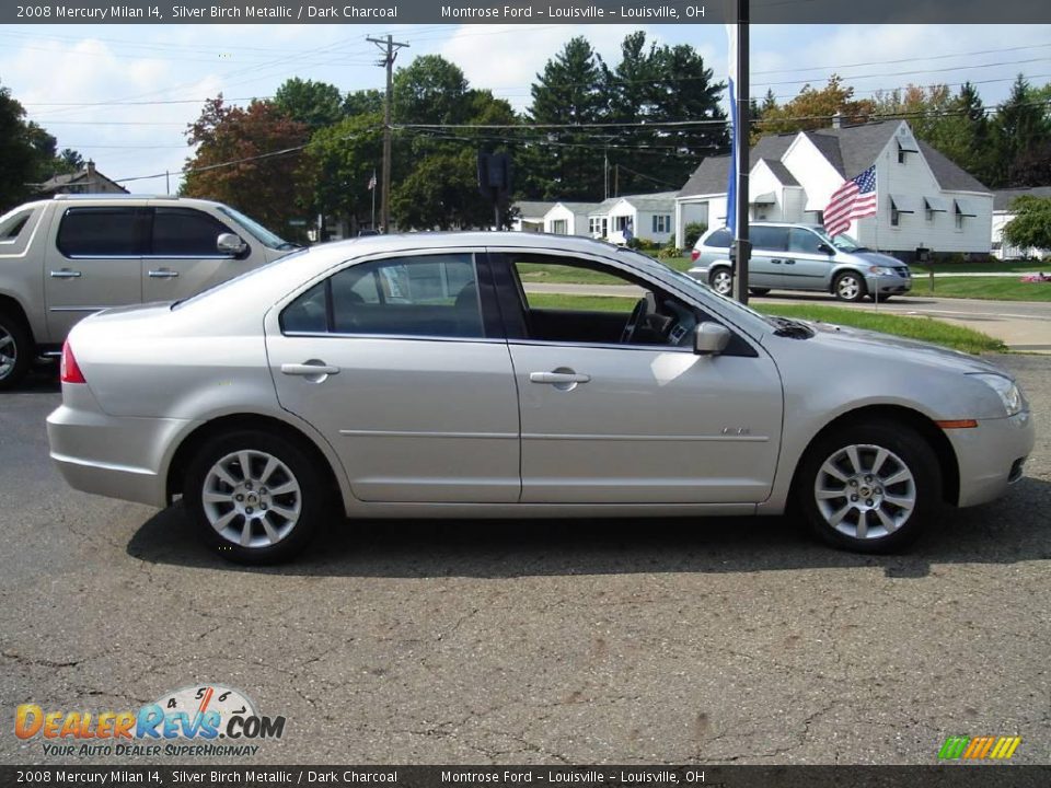 2008 Mercury Milan I4 Silver Birch Metallic / Dark Charcoal Photo #6