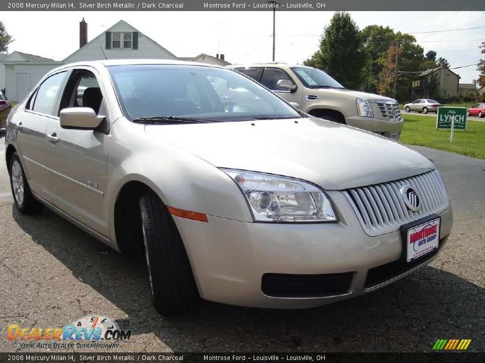 2008 Mercury Milan I4 Silver Birch Metallic / Dark Charcoal Photo #7