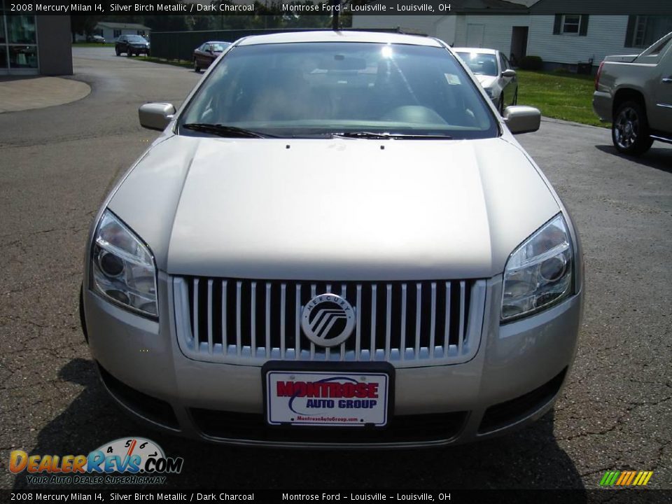 2008 Mercury Milan I4 Silver Birch Metallic / Dark Charcoal Photo #8