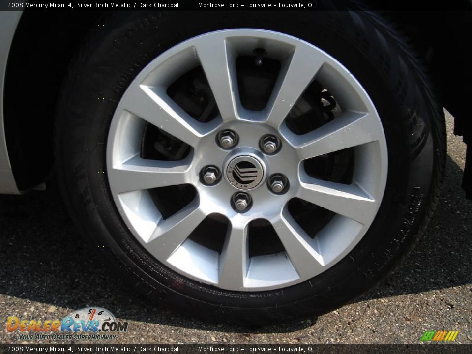 2008 Mercury Milan I4 Silver Birch Metallic / Dark Charcoal Photo #11