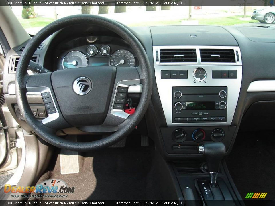 2008 Mercury Milan I4 Silver Birch Metallic / Dark Charcoal Photo #16