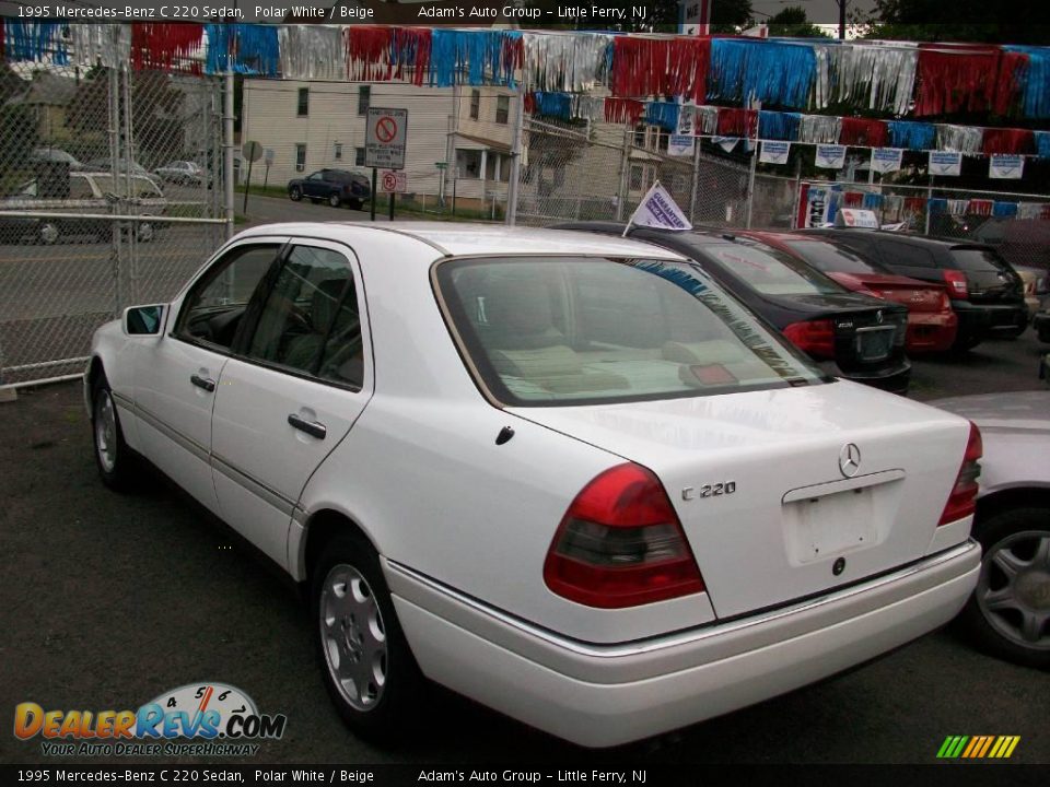 1995 Mercedes-Benz C 220 Sedan Polar White / Beige Photo #4