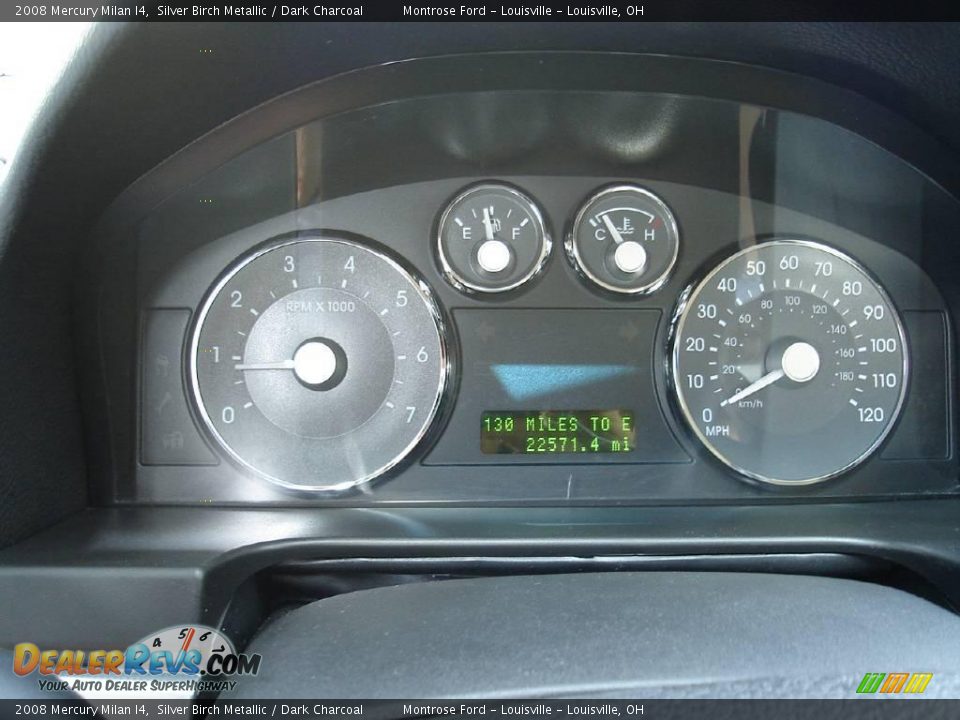 2008 Mercury Milan I4 Silver Birch Metallic / Dark Charcoal Photo #25