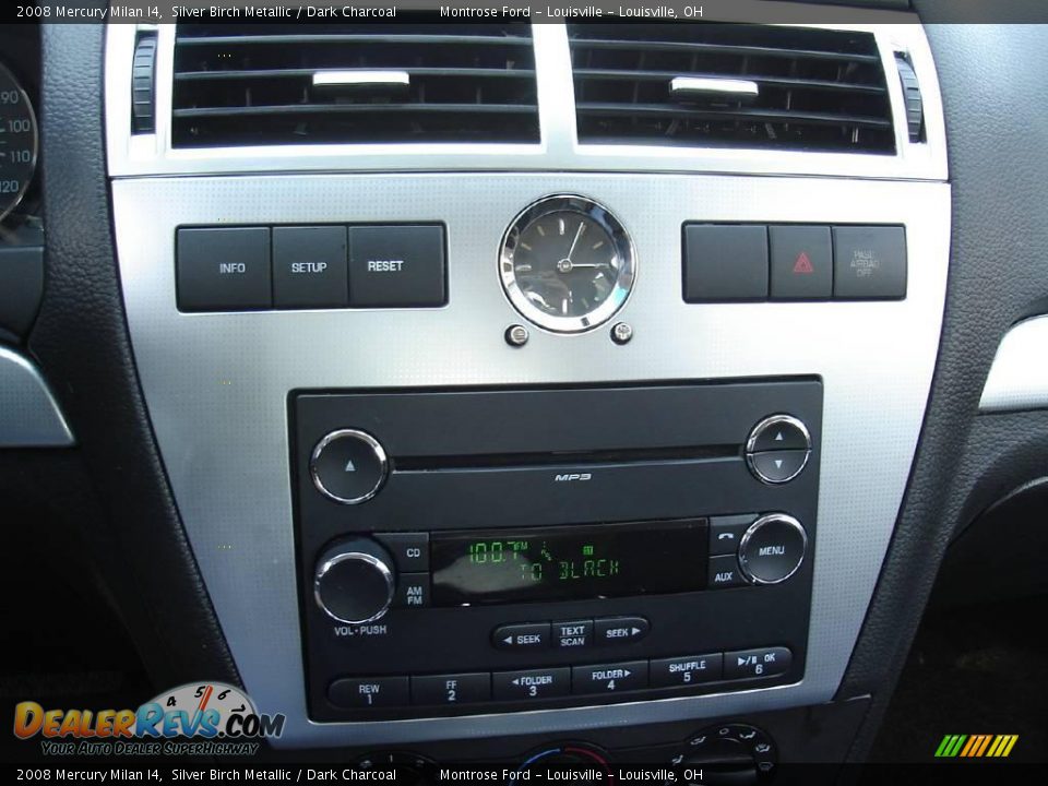 2008 Mercury Milan I4 Silver Birch Metallic / Dark Charcoal Photo #27