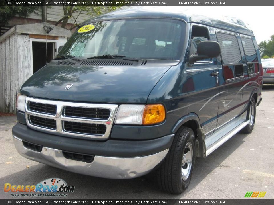 2002 Dodge Ram Van 1500 Passenger Conversion Dark Spruce Green Metallic / Dark Slate Gray Photo #1