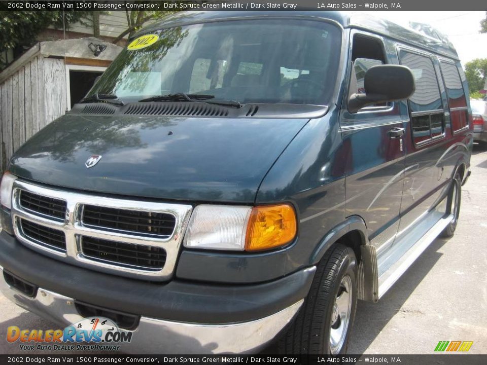 2002 Dodge Ram Van 1500 Passenger Conversion Dark Spruce Green Metallic / Dark Slate Gray Photo #8