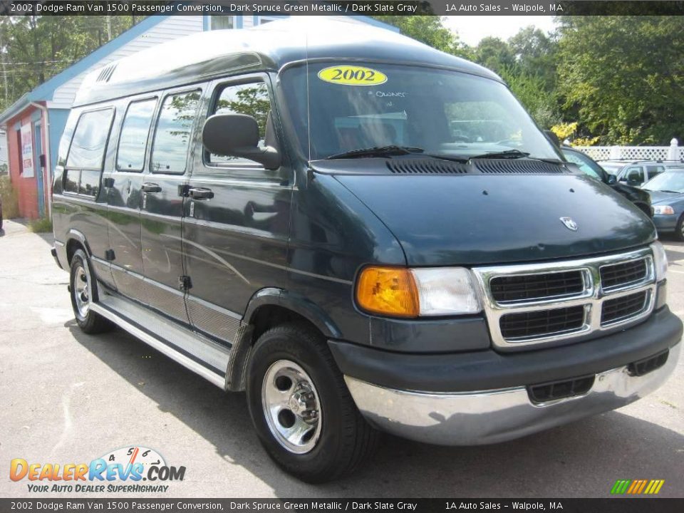 2002 Dodge Ram Van 1500 Passenger Conversion Dark Spruce Green Metallic / Dark Slate Gray Photo #18